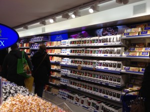 Inside the Lindt Shop...