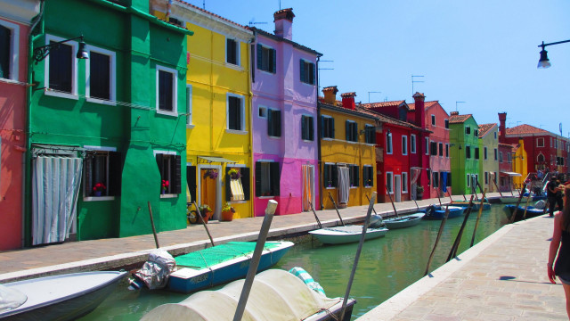 Colourful houses on Burano
